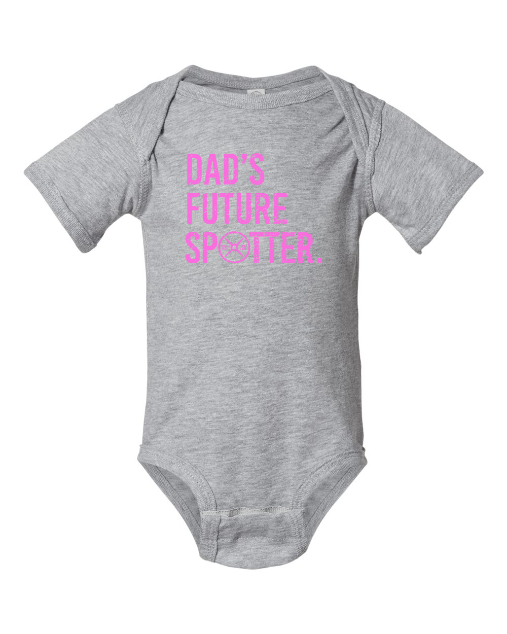 Dads Future Spotter Onesie (With Pink Text)