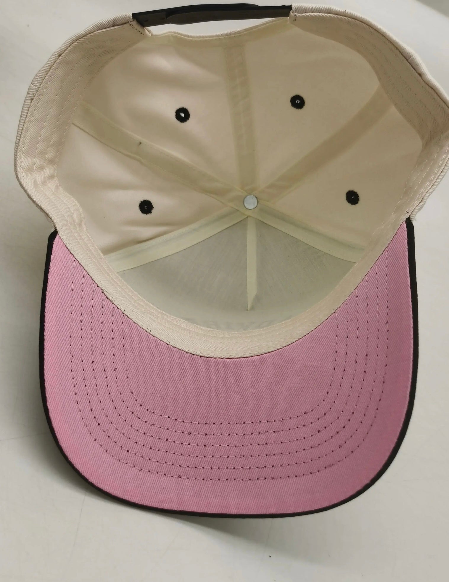 Dadvibes Legacy 5-Panel (Cream/Black/Pink)