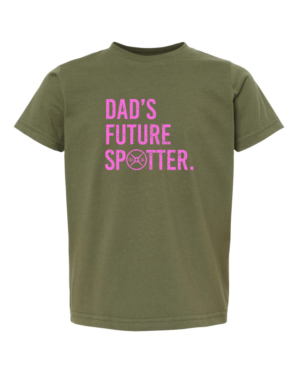 Dad's Future Spotter Toddler Tee (With Pink Text)