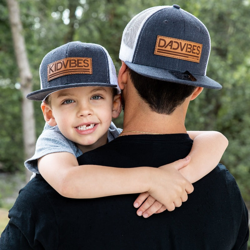 DadLife Hat | Charcoal & White Mesh Snapback Hat